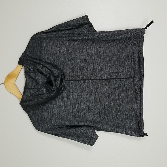 Fabletics Bea Short Sleeve Hoodie Black/Grey Small - Picture 7 of 16